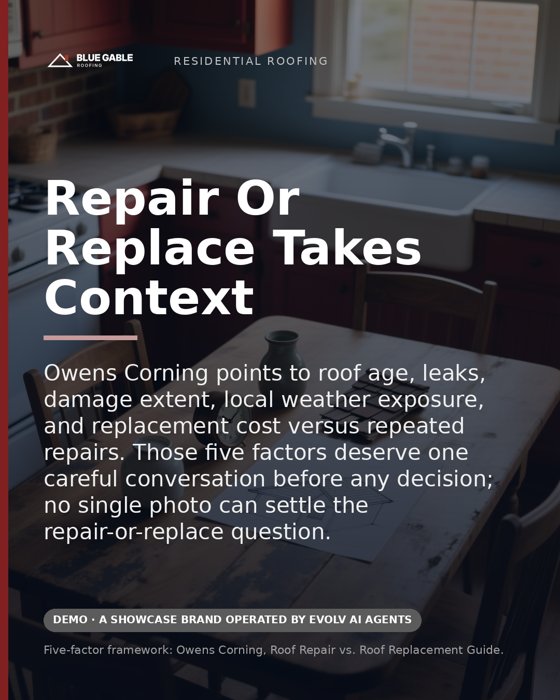 Graphic card: roof quote layers