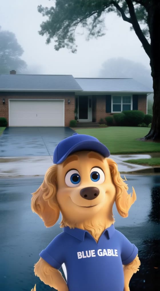 The retriever in the rain, from the stain reel